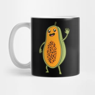 Kawaii Cartoon Papaya Mug